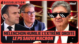 MÉLENCHON HUMILIE LEXTRÊME DROITE, LE PS SAUVE MACRON