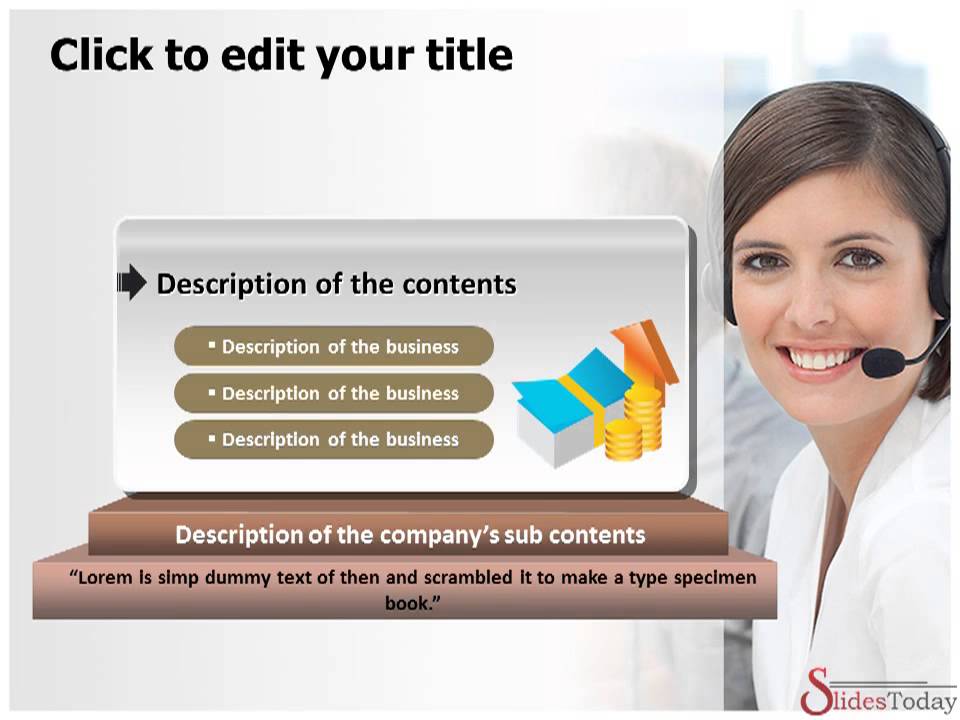 Call Center Ppt Templates Free Download