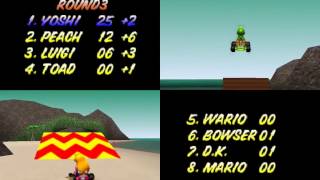 マリオカート64 tas きのこカップ 150cc Mario Kart 64 1P, GP, 150cc