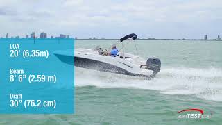 Chaparral 191 SunCoast (2018-) - Test Video - By BoatTEST.com