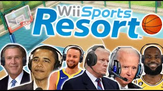 US Presidents Play Wii Sports Basketball 2 ft. Lebron and Curry