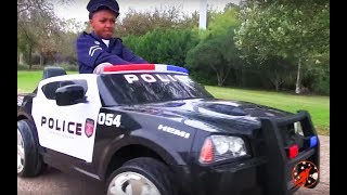 Little Heroes 17 - Training Day Surprise with the Cops, the Police Car and the Nerf Gun