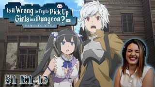 Danmachi Season 1 E1-12 Reactions