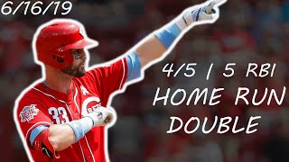 Jesse Winker's 4 Hit, 5 RBI Day | June 16, 2019 | 2019 MLB Season