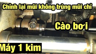 chỉnh máy may lại mũi không trùng chỉ- lại mũi bị thừa thiếu mũi |#Quynhmaymay