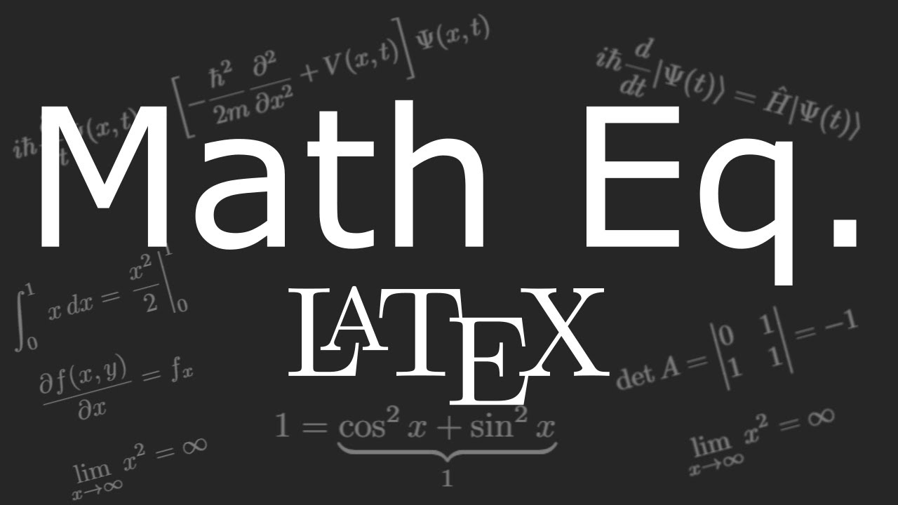 Easily Write Math Equations In LaTeX Using Mathpix Snip, Detexify, Math ...