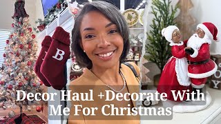 Decorate With Me For Christmas 2024 + Traditional Christmas Decor Haul  | Mrs Brittany Gold