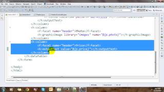 JSF DataTable