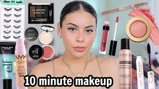 ALL DRUGSTORE Everyday 10 Minute Makeup Routine! (no foundation)
