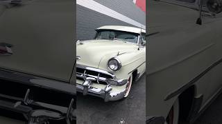 This white 54 Bel Air is so beautiful! #classic #car #shorts