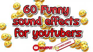 60 Funny sound Effects for youtubers (no copyright)