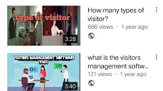 Visitor entry process .