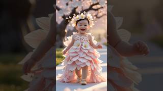 🌸 AI Baby’s Flower Fashion Show: Little Princess 💕 花朵寶寶公主時尚秀