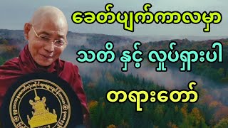 ပါချုပ်ဆရာတော် ဟောကြားအပ်သော ခေတ်ပျက်ကာလမှာ သတိ နှင့် လှုပ်ရှားပါ တရားတော်။