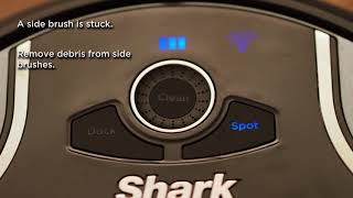 Shark ION ROBOT™ – What do the error messages mean on the robot?