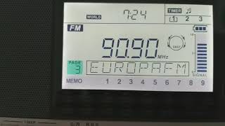 [Es] 90,9 - Radio Europa FM, Satu Mare, Romania. RDS ID. 1091 km