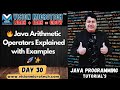 🔥 Java Arithmetic Operators Explained with Examples 🚀 ✨