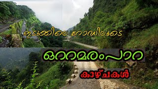 IDUKKI TOURIST PLACES ഇടുക്കിയിലെ റോഡുകളിലൂടെ ഒരു യാത്ര | ഒറ്റമരം പാറ |ഇലവീഴാപൂഞ്ചിറ|#ottamarampara