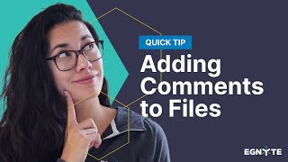 Adding Comments to Files