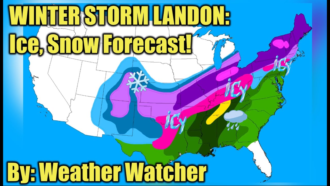 Winter Storm Landon | Snowfall And Ice Forecast | Update #3 - YouTube