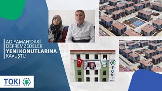 #Adıyaman'daki depremzedeler yeni konutlarına kavuştu