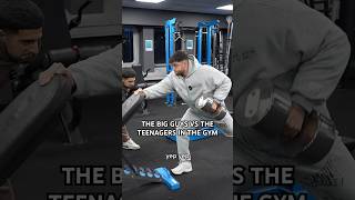 BIG GUYS VS THE TEENS IN THE GYM #shorts #short #viral #gym #fitness