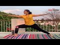 agnisakshi serial fame vaishnavi gowda performs surya namaskara vijay karnataka