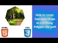 How to create heptagon shape in css using polygon clip path