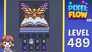 Pixel Flow Level 489 Solution Walkthrough