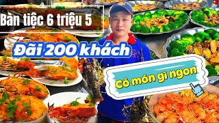 Món ngon đãi tiệc cưới 200 khách  với giá 6 triệu 5 bạn sẽ có những món ăn ngon nào 🧐