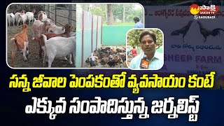 సన్న జీవాల పెంపకం | Goat And Sheep Farming With Organic Feeding @SakshiTVSagubadi