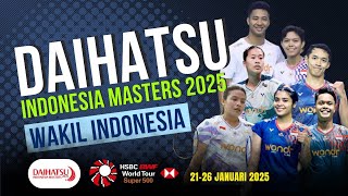 Indonesia Masters 2025 Terbaru Hasil Drawing Wakil Indonesia BWF Super 500