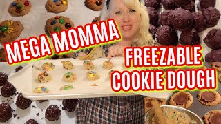FREEZER COOKING! How to Cook MASSIVE COOKIES and MAKE FREEZABLE COOKIE DOUGH!