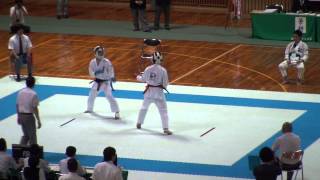 長崎県空手道選手権大会　2014 少年男子組手・決勝戦