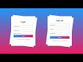 Animated Login and Signup Form using HTML CSS & Javascript