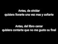 Obie bermudez - Antes (letra)