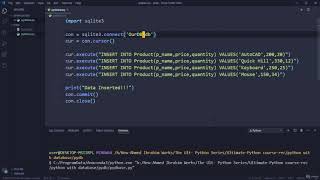 Insert Data into Table using Python programming@90