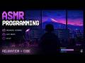 ASMR Keyboard +Programming:  Creating a Retro Game from Scratch | C++ Coding