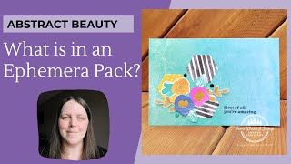 Create Quick Card Using Abstract Beauty Ephemera Pack | Stampin' Up! Tutorial