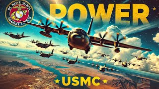 US Marine Corps KC-130Js Soar in Stunning Formation Over Arizona Skies!