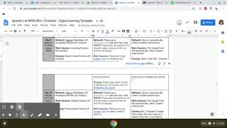 Spanish 1: Day 9 Digital Learning Instructions
