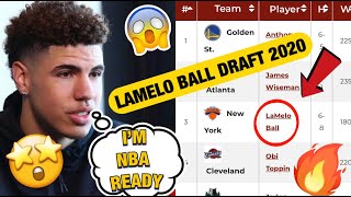 LAMELO BALL IS PROJECTED TO BE A TOP 3 NBA DRAFT PICK 2020- WHATS NEXT FOR HIM?
