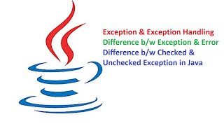 Session-20 | Exception Handling in Java | Difference between Checked and Unchecked Exception in Java