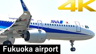 [4k] [飛行機 動画] 福岡空港 Fukuoka airport