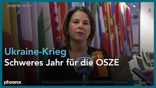 Statement von Annalena Baerbock zum Ukraine-Krieg und der OSZE am 01.12.22