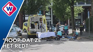 Man berooft vrouw (76) en rijdt over haar heen