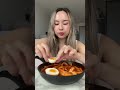 Long Noodle Tteokbokki (rice cakes) #mukbang #food #korean