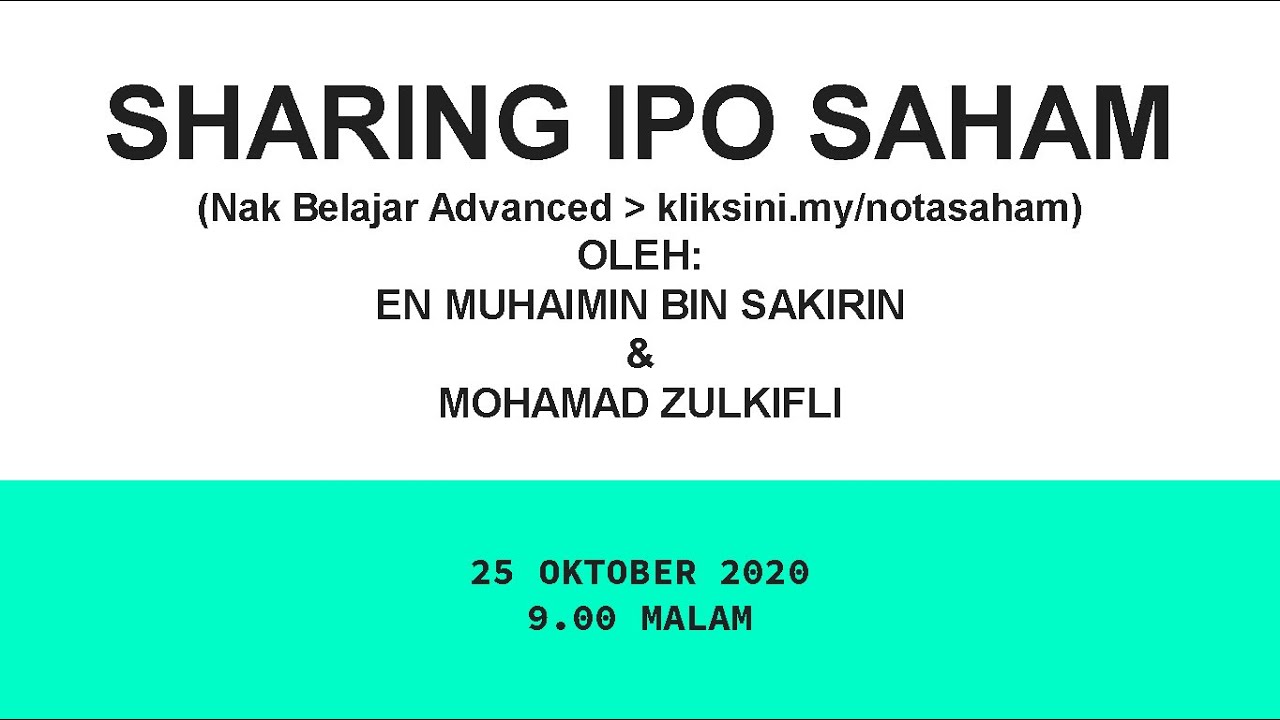 Apa Itu Saham Ipo Initial Public Offering Youtube