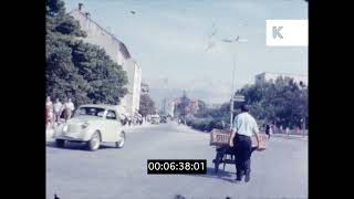 1960s Croatia, Split Market, Busy Street Scenes, 16mm