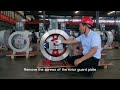 Peristaltic hose pump  Hose pump pressure adjustment demonstration of Huayun Z- type